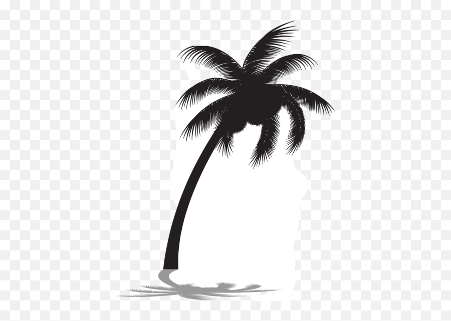 Palm Tree Silhouette Png Images Download - Clip Art Coconut Tree Png,Tree Icon Vector Free Download