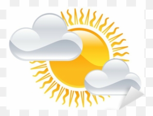 Sticker Weather Icon Clipart Sun And Clouds Illustration - Plants Need To Grow png