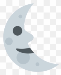 Last Quarter Moon Face Emoji - Meaning png