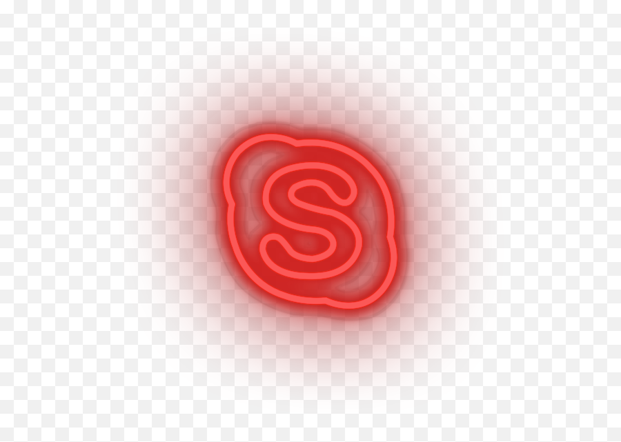 Skype Neon Sign - Brands And Social Led Neon Decor U2013 Neon Png,Black Skype Icon