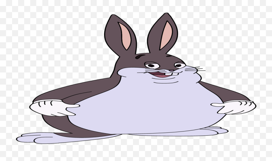 Big Chungus Black White Transparent - Big Chungus Clear Background Png,Big Chungus Png