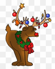 Mythical Beings And Creatures Clip Art By Phillip Martin - High Resolution Free Christmas Clip Art Png,Rudolph Png