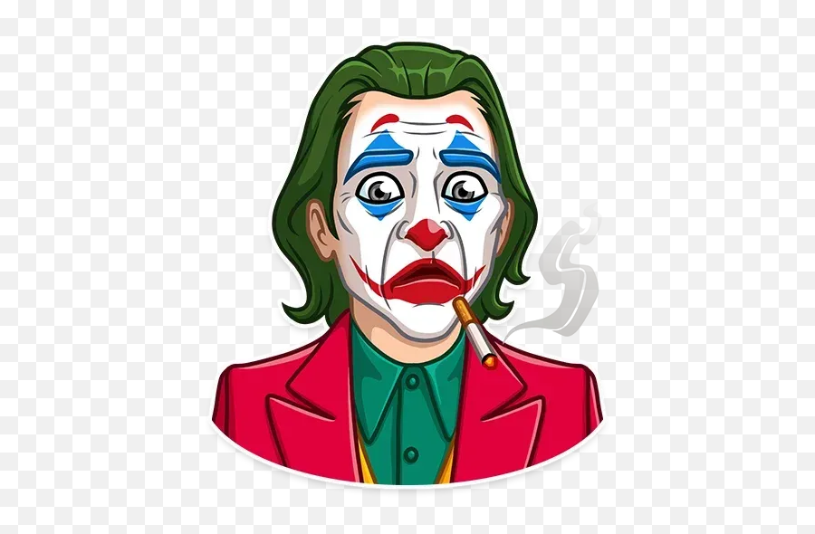 Joker Whatsapp Stickers - Sticker Joker Png,Joker Transparent