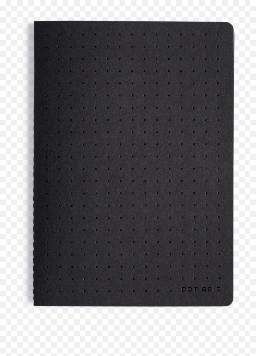 Dot Grid Notebook A5 - Papel Escarchado Negro Png,Dot Grid Png
