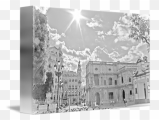 Nubes En La Plaza De San Francisco By Pedro José Saavedra Macías - Monochrome Png,Nubes Png