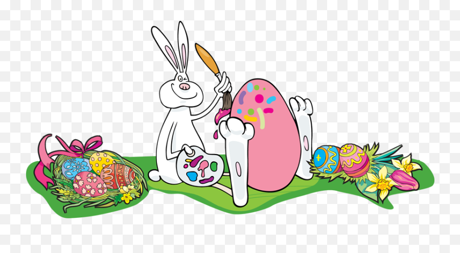 Egg Clipart Easter Bunny Png - Free Easter Bunny Border,Easter Clipart Png