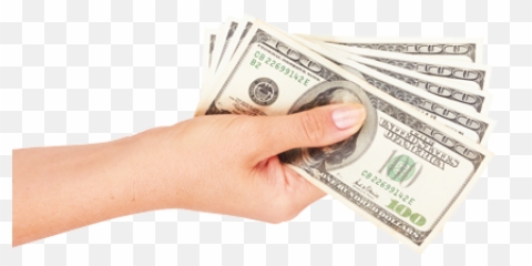 Hand Holding Money Png Transparent - 100 Dollar Bill,Hand With Money Png