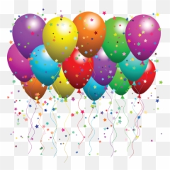 With Stars Png For Web Designing - Clip Art Birthday Balloons,Web Designing Png