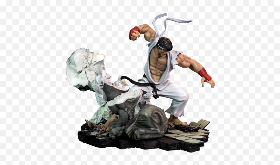 Street Fighter Ryu Diorama By Kinetiquettes - Figurine Png,Ryu Transparent