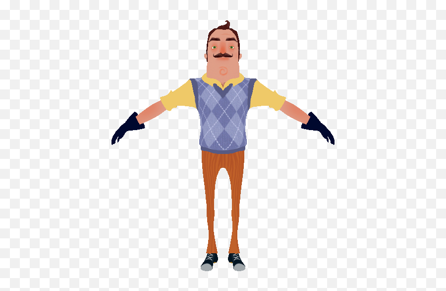 Pc Computer - Draw Hello Neighbor Step By Step Png,Hello Neighbor Png