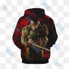 Doom - Doomguy Unisex 3d Hoodie Hoodie Png,Doom Guy Png