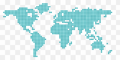 Pixel Dotted World Map - Rhyolite Png,World Map Png