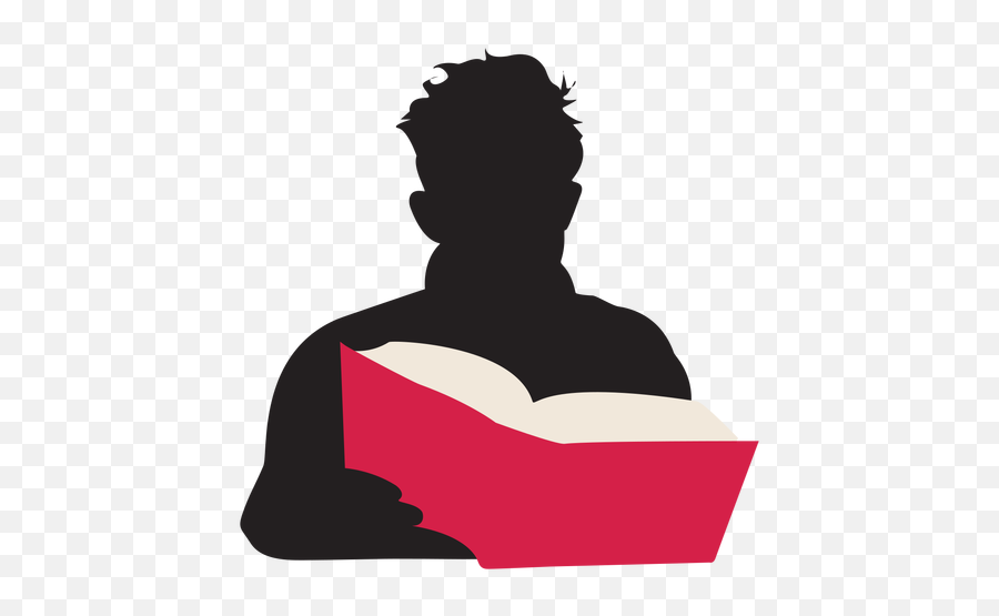 Man Reading Book Silhouette People - Silueta De Persona Leyendo Png,Book Silhouette Png