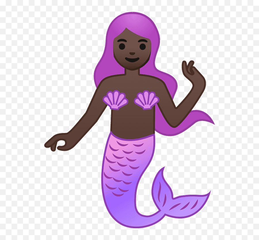 Mermaid Emoji Clipart - Transparent Mermaid Emoji Png,Free Mermaid Png