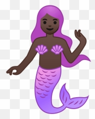 Mermaid Emoji Clipart - Transparent png