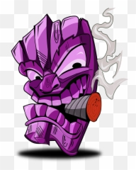Tiki Smoke Citronella - Smoking Graffiti Weed Cartoons Png,Tiki Png