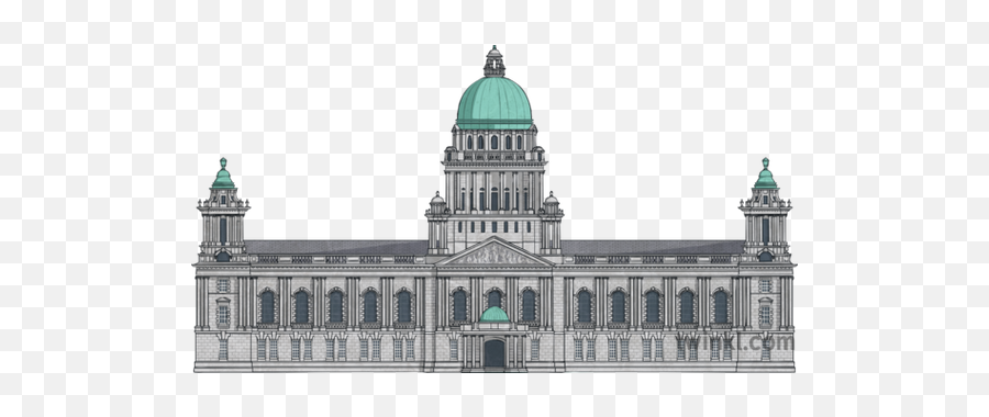 Belfast City Hall No Background - Palace Png,City Background Png