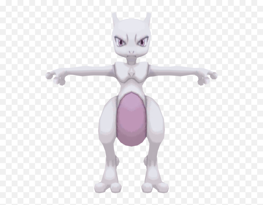 3ds - Pokémon X Y Mewtwo The Models Resource Mew Two Model Sheet Png,Mewtwo Png