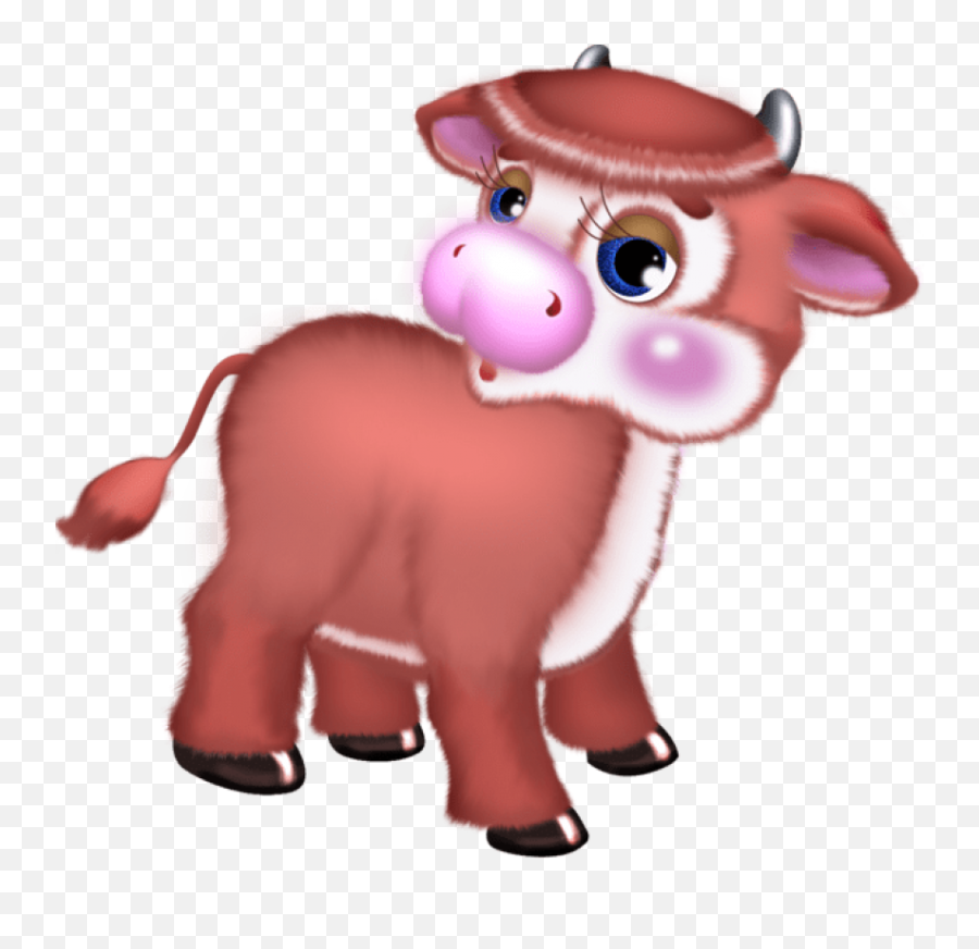 Free Png Download Cute Cow Clipart Photo - Cute Cute Red Cows Cartoon,Cow Clipart Png