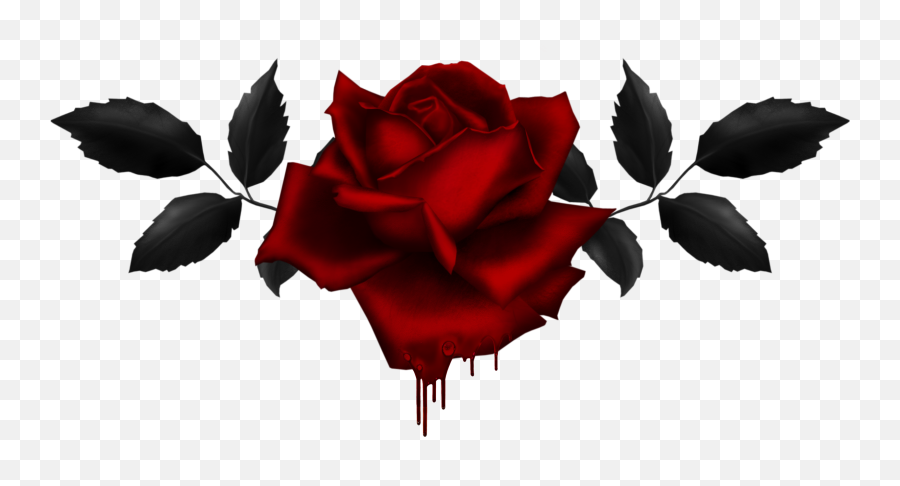 Rose Vine Png - Red Rose With Vine Drawing Gothic Rose Png Gothic Rose Png,Rose Vine Png