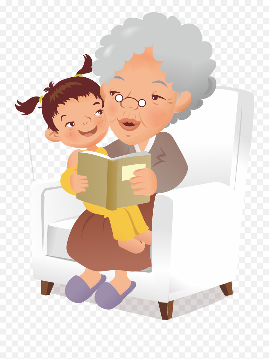 Grandparent Grandchild Grandmother - Abuela Y Nieta Gif Png,Grandparents Png