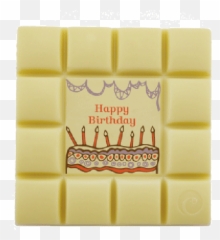 Motiv - Happy Birthday White Chocolate png