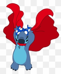Stitch Liloandstitch Disney Drawing Mydrawing Cute - Lilo Stitch With Red Cape Png,Lilo And Stitch Png