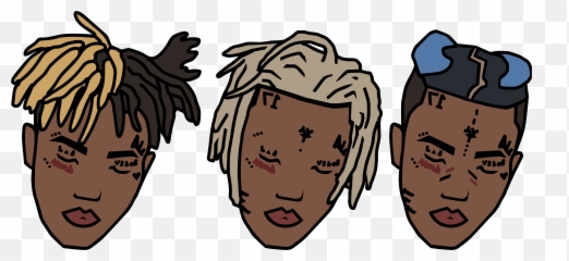 Xxxtentacion Hair Posted By Ryan Anderson - All Xxxtentacion Stages Png,Cartoon Hair Png