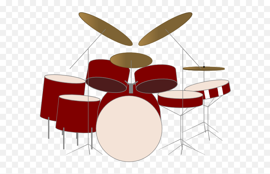 Drum Kit Vector By Shimmerscroll - Png Drum Set Vector,Drum Set Png