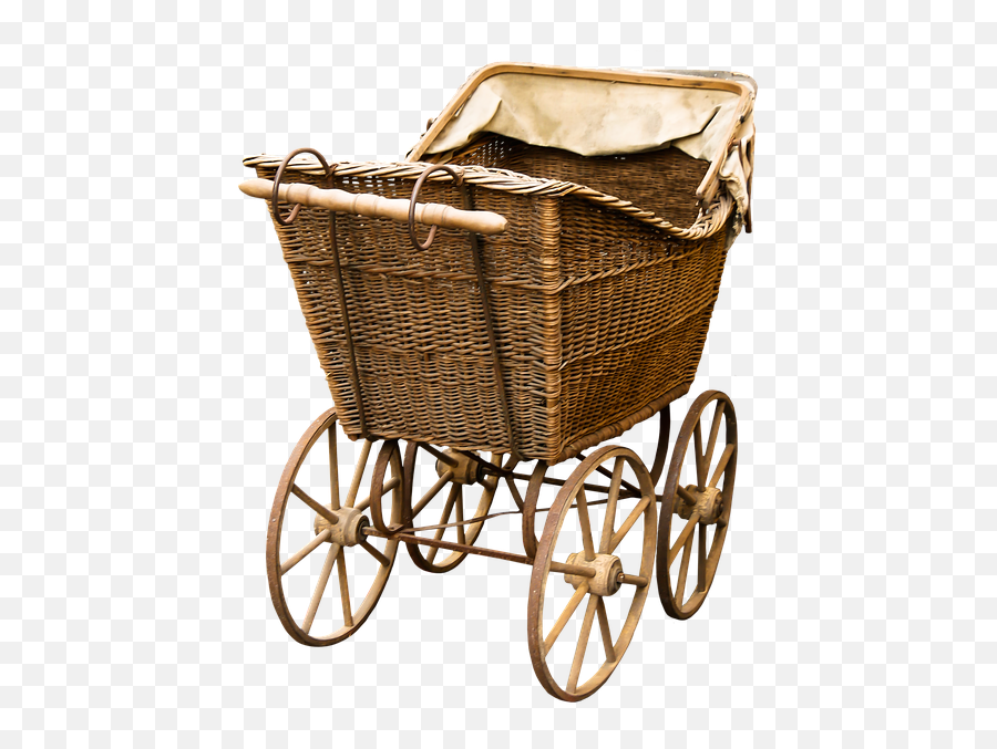Laminated Poster Png Old Baby Carriage - Kinderwagen Retro Look,Carriage Png