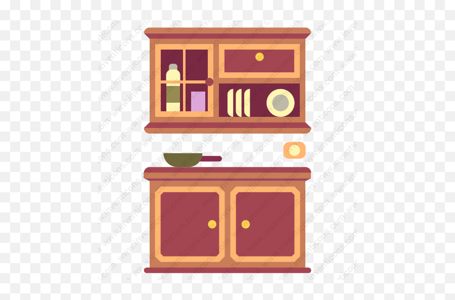 Download Kitchen Cabinet Vector Icon Inventicons - Kitchen Cabinet Icon Png,Cabinet Png