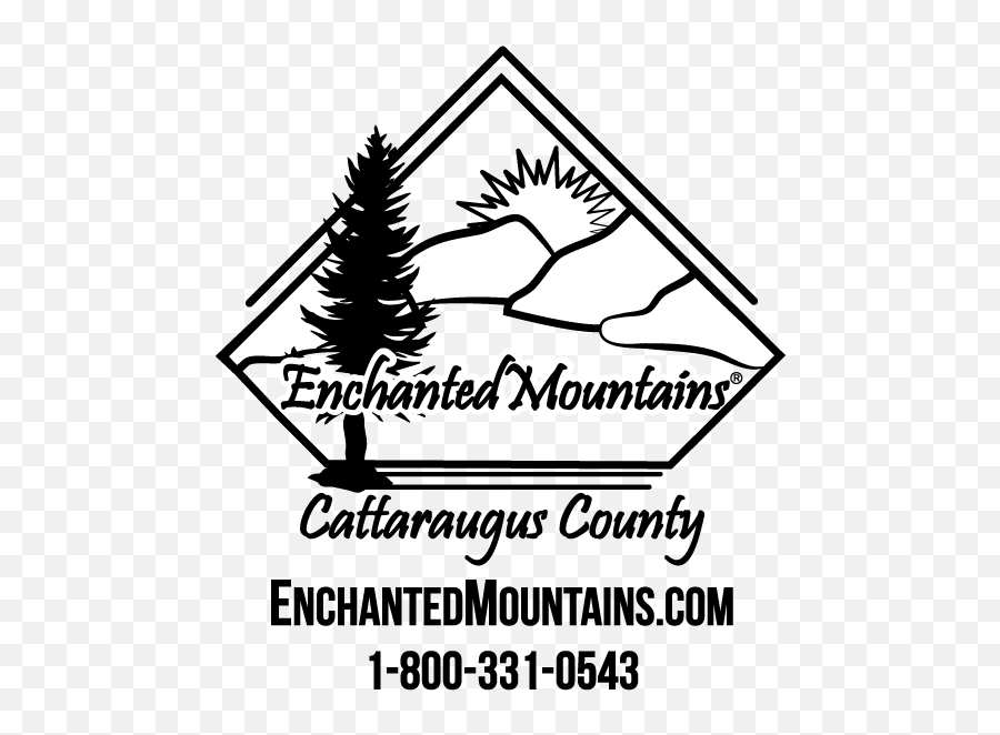 Enchanted Mountains Logo Of - Line Art Png,Black And White Tree Logo