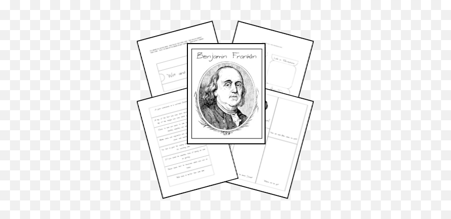 Free Benjamin Franklin Lapbook Homeschool Social Studies - Lapbook Elefant Png,Benjamin Franklin Png