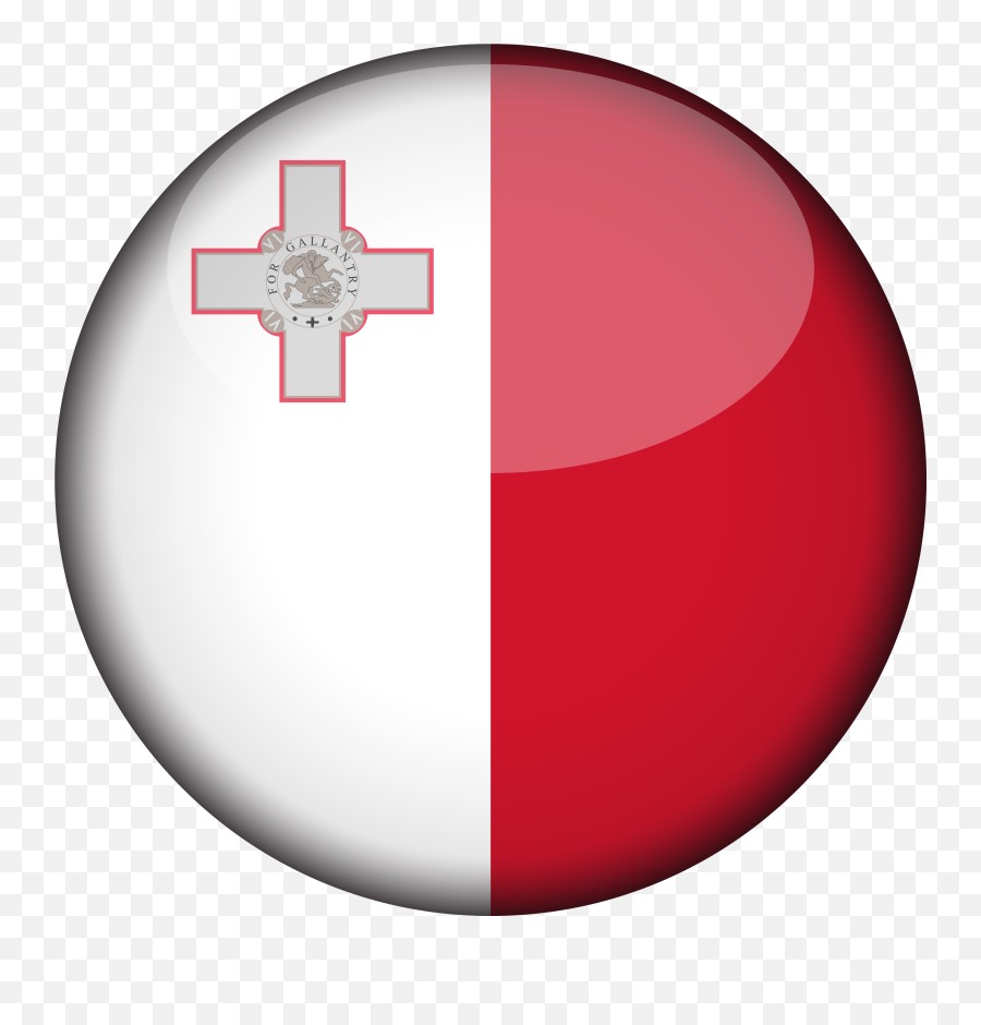 Download Malta Flag 3d Round Xl - Malta Flag Icon Png Image Malta Flag Round Png,American Flag Circle Png