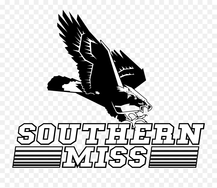 Southern Miss Golden Eagles Logo Png - Southern Miss Logo Black And White,Golden Eagles Logos