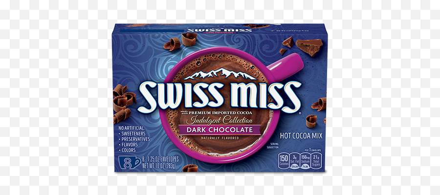 Dark Chocolate Sensation Swiss Miss - Swiss Miss Hot Cocoa Dark Png,Hot Chocolate Transparent