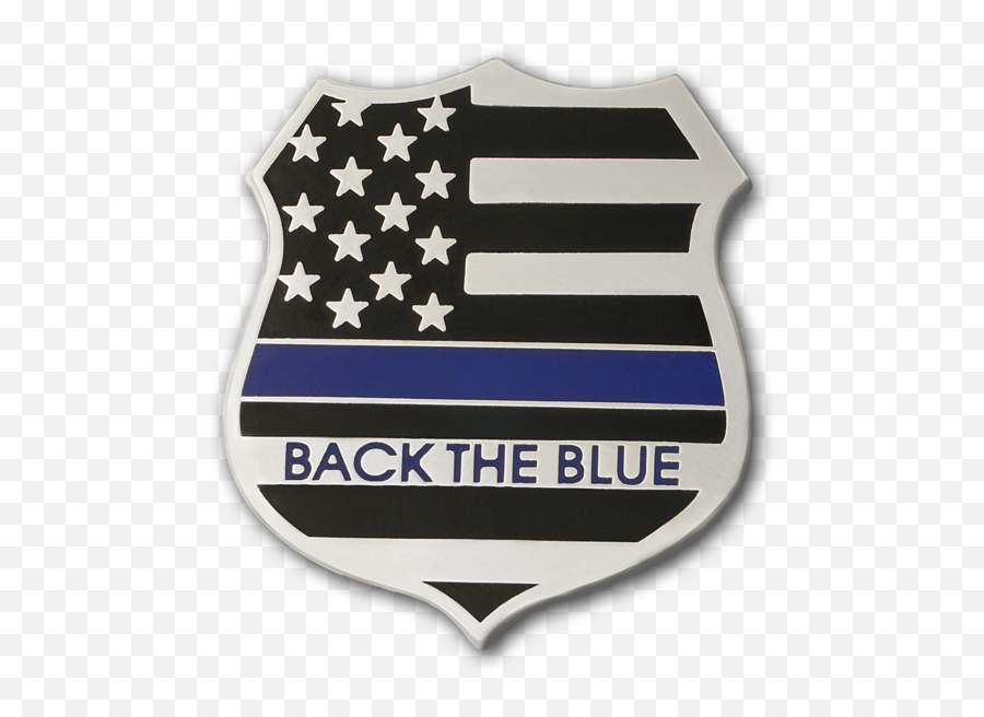 Blue Shield Lapel Pin - Back The Blue Flag Png,Blue Shield Png