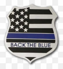 Blue Shield Lapel Pin - Back The Blue Flag Png,Blue Shield Png