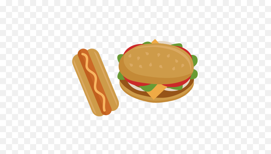 Free Cartoon Hot Dog Png Transparent - Transparent Hamburgers And Hotdogs Clipart,Transparent Hot Dog