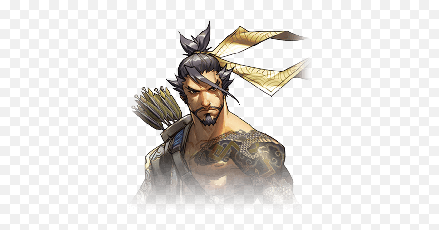 Fighting And Profile Of Hanzo Over - Watch Cheats Hanzo Shimada Concept Art Png,Overwatch Season 3 Icon