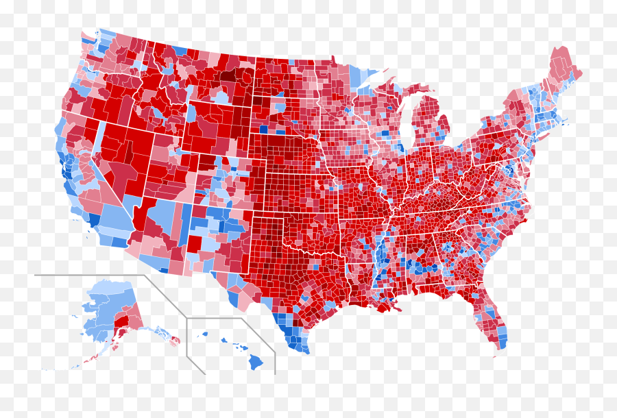 Mapping Trump - Red States Blue States Png,Cartography Statue Icon