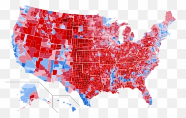 Mapping Trump - Red States Blue png