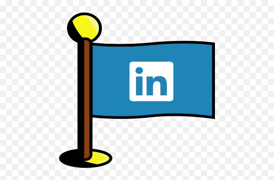 Linkedin Media Networking Social Icon - Social Media Flags Png,Linked In Social Icon