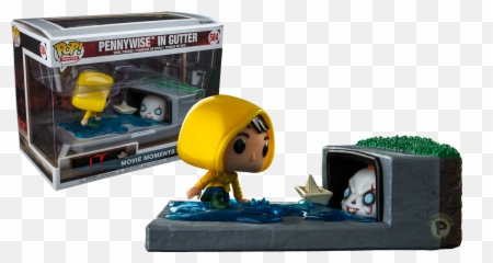 Pennywise In Gutter Movie Moments Pop - Funko It png