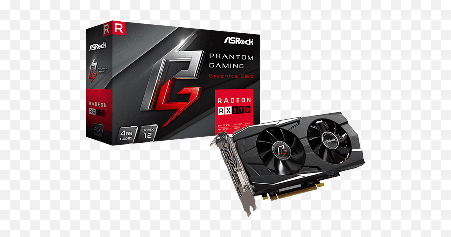 Amd Phantom Gaming D Radeon Rx570 4g - Asrock Radeon Rx570 4gb Phantom Gaming D Png,Fantom Drive Icon