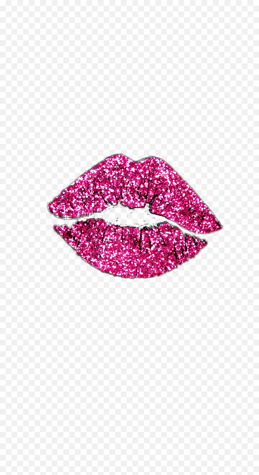 Pink Sparkle - Pink Glitter Lips Png,Kiss Transparent