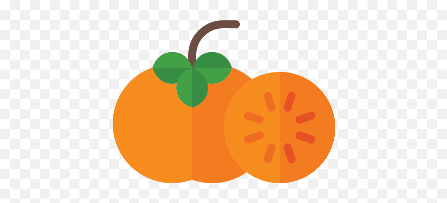 Food Fruit Vegetable Vegetarian Organic Persimmon Free - Persimmon Icon Svg Png,Icon Foods