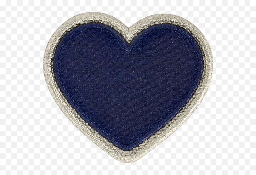 Sapphire Rolled Embroidery Heart Patch - Solid Png,Sapphire Icon
