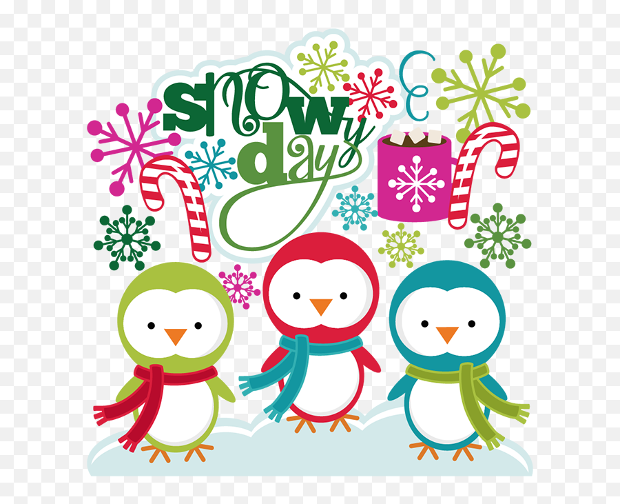 Snowy Day Svg Cutting Files Christmas Cuts Snow - Snow Day Clip Art Png,Orkut Icon Vector