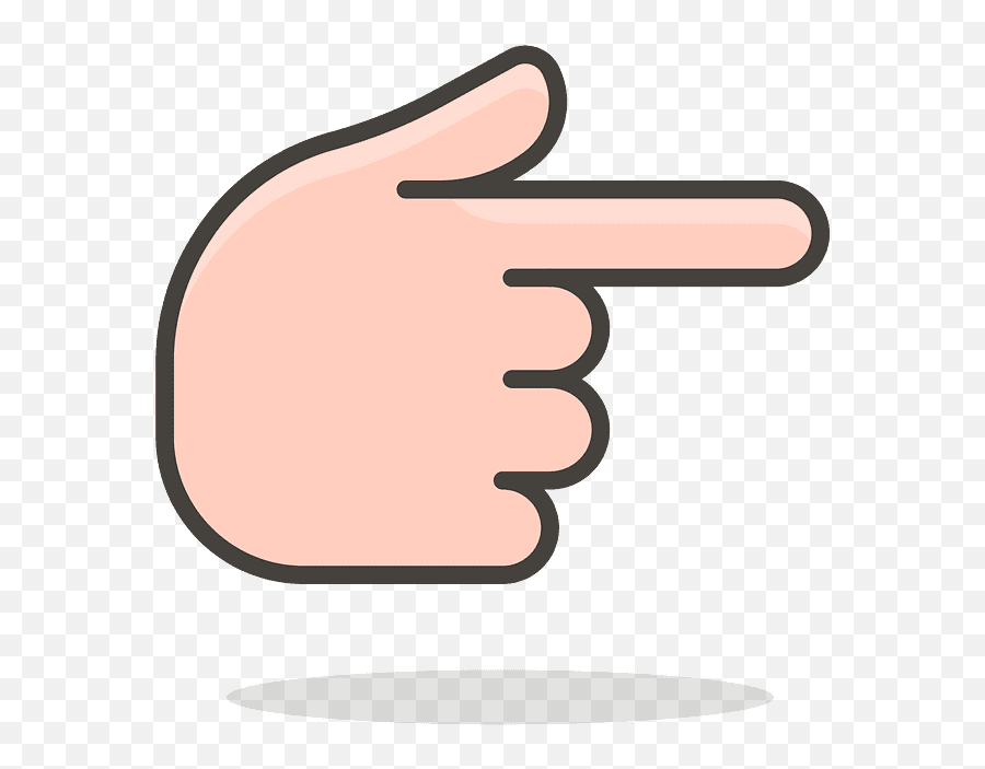 Backhand Index Pointing Right Emoji Clipart - Finger Icon Ke Emoji Point Finger Png,Index Finger Icon